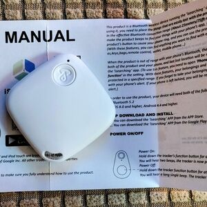 White Bluetooth Tracker by